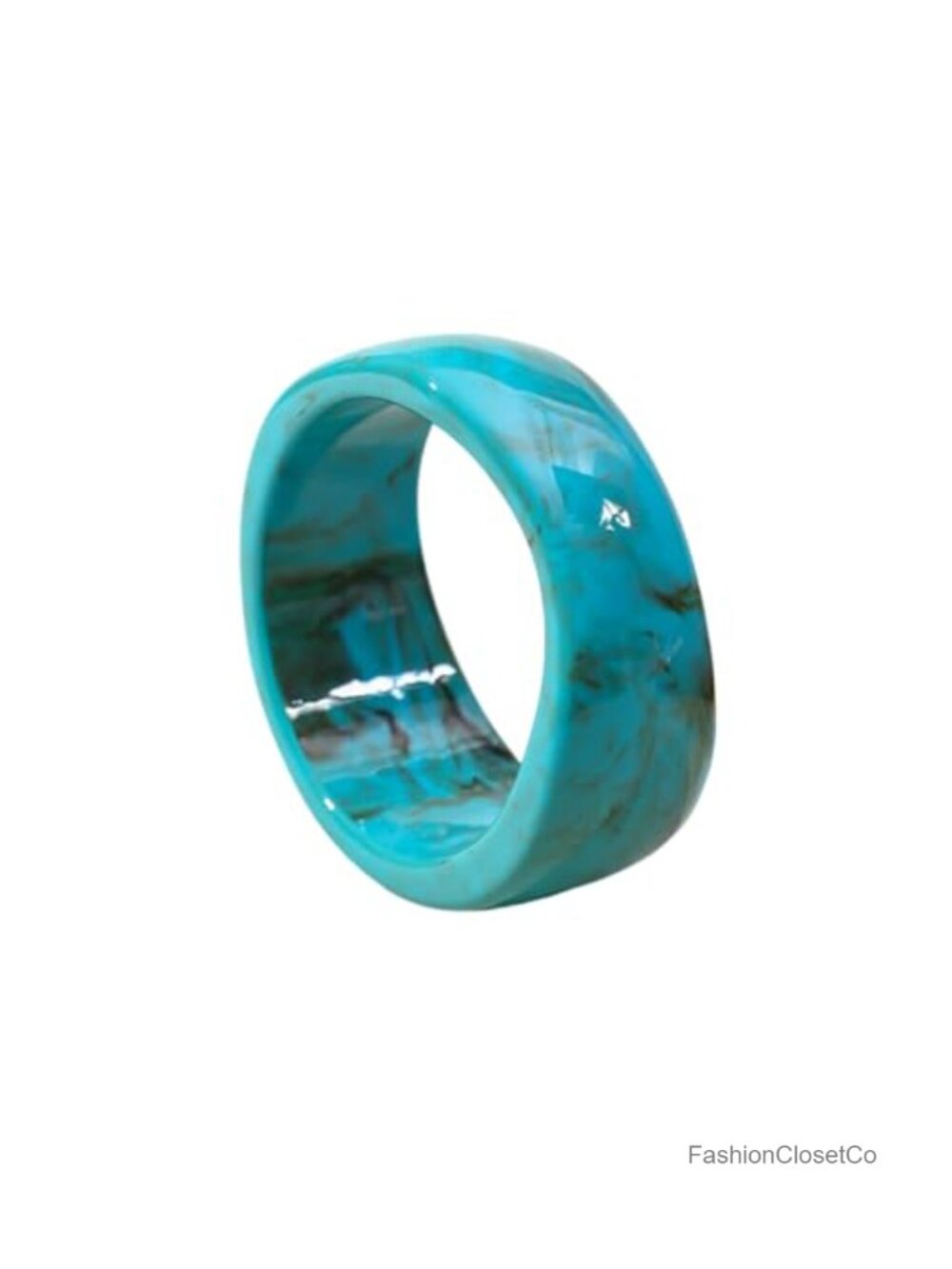 Colorful Geometric Wide Cuff Bangle Irregular Acrylic & Zinc Statement Bracelet